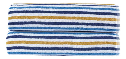Toalla Rayas Arconiz Multicolor Premium, 100% Algodón Turco