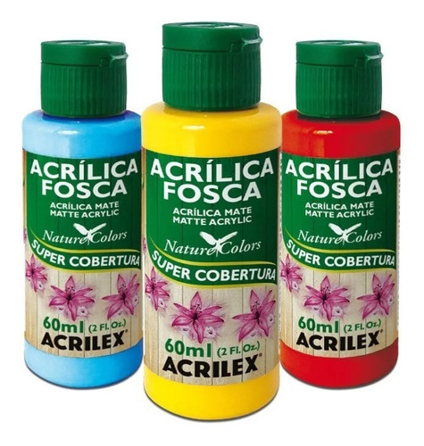 Imagen 5 de 5 de Pintura Acrílica Acrilex 60ml Pack De 6 Unidades