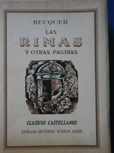 Las Rimas Y Otra Paginas (1956 Nuevo)  Becquer 