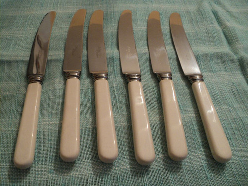 6 Cuchillos Ingleses ,sin Uso En Su Caja Original,sellados. (Usado)