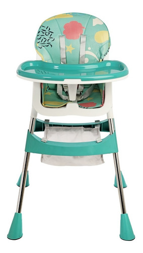 Imagen 2 de 5 de Silla De Comer Bebe Doble Bandeja Con Canasto Candy Felcraft