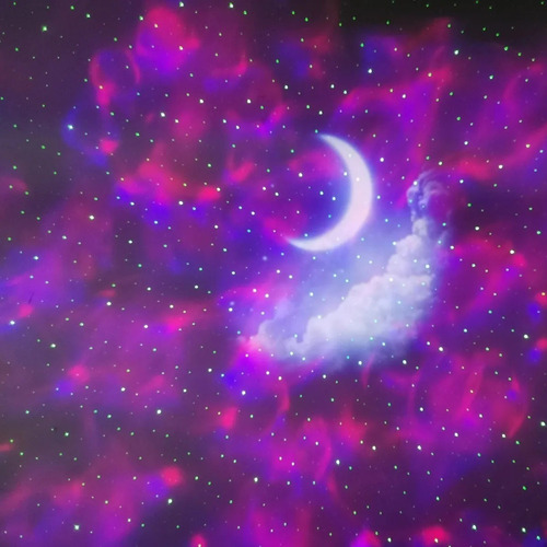 Mini Projetor Galaxy Touch Wi-fi Estrelas Luas Nebulosa 3304