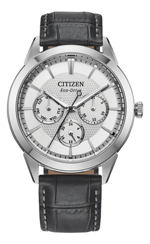 Citizen Classic Silver Dial Leather Strap Bu2110-01a