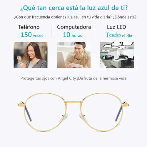 Imagen 6 de 8 de Gafas De Lentes Redondas Clásicas, Marco De Metal, Estilo V