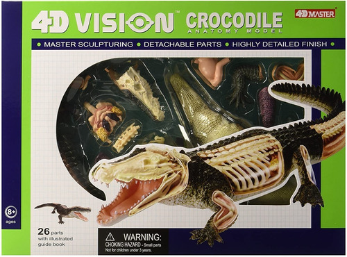 Modelo Anatomico Del Cocodrilo Crocodile Vision 4d / 26 Pzas