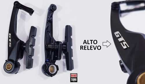 Freio V-brake Traseiro Gts Taiwam Original Manete Avid Sram