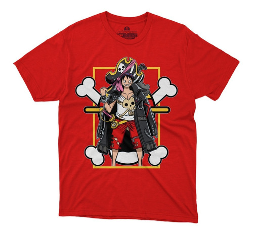 Playera One Piece Film Red Luffy Monkey Pirata Mugiwaras