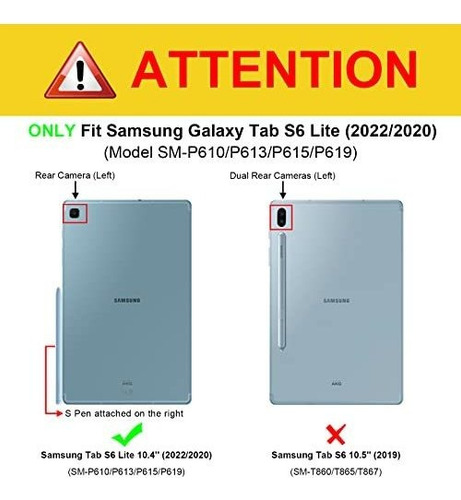 Funda Para Samsung Galaxy Tab S6 Lite 10.4 2020 Floreado