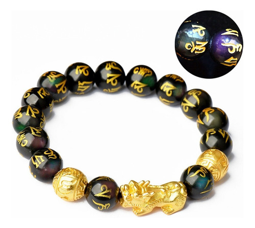 Feng Shui - Pulsera Pi Xiu De Obsidiana Negra