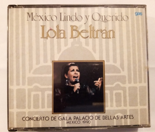 Cd De Lola Beltrán Concierto En El Palacio De Bellas Artes 