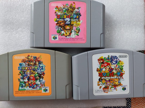 Mario Party Originales Japoneses 1, 2 Y 3 N64 Nintendo 64