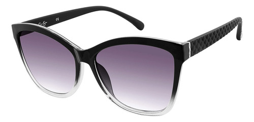 Jessica Simpson Gafas De Sol Rectangulares Acolchadas J Par. Color Cristal Negro