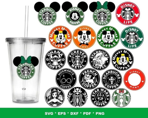 Imagen 7 de 9 de Plantillas Sublimación Vectores Multiuso Tazas Starbucks