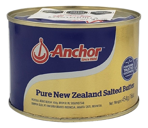1 Mantequilla Anchor 454g Nueva Zelanda Mantequilla Con Sal