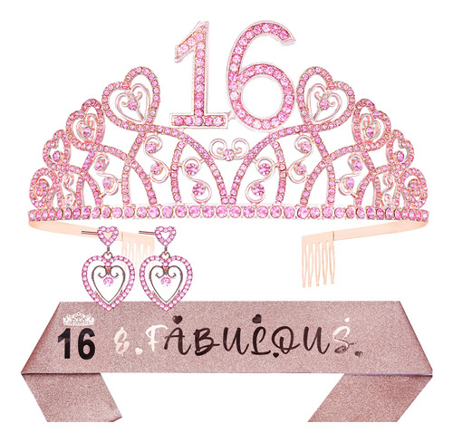 Regalo Cumpleaño Numero 16 Para Niña Tiara Banda Fabulosa