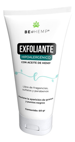 Crema Micro-exfoliante Para Rosácea Dermatitis 60 Ml Beohemp Momento de aplicación Noche Tipo de piel hipoalergénica