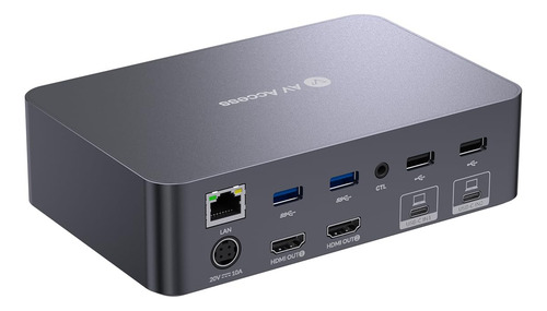 Conmutador Kvm, Estación De Acoplamiento Av Access, 2 Monito