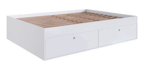 Mueble Cama Matrimonial Blanca 4 Puertas Tókio Cm1500br