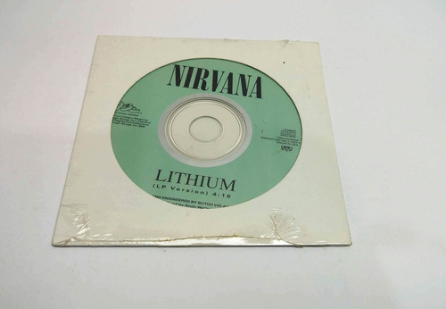 Cd Single - Nirvana - Lithium - Lp Version - Promocional (Usado)