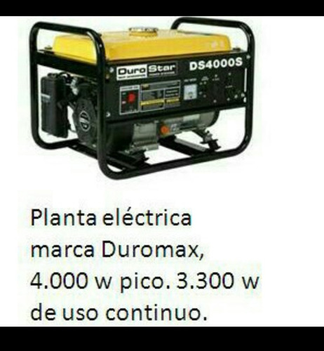 Planta Electrica Durostar Ds4000s