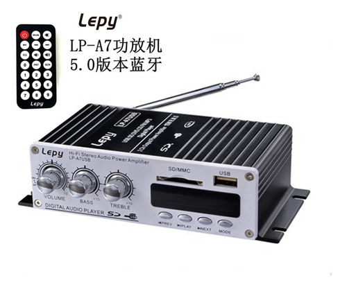 Amplificador De Audio Para Coche Lepy Bluetooth A7, Pequeño