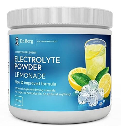 Dr. Berg's Original Electrolyte Powder Limonada  Suplemento