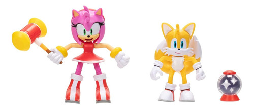 Sonic The Hedgehog 2 Pack Modern Tails & Modern Amy