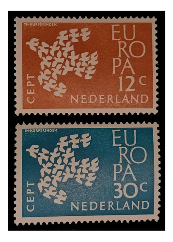 Holanda Tema Europa 1961 Nv. Mint. Yv. 738/39