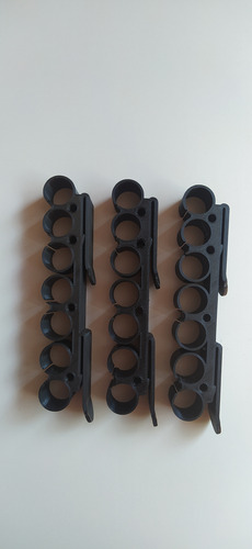 Kit 3 Porta Munição 7 Cartuchos, Colete Modular, Calibre 12
