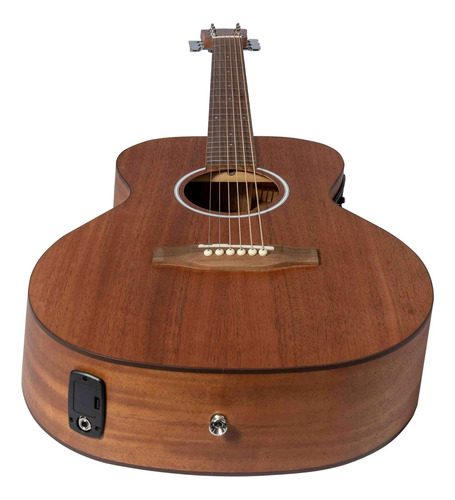 Bamboo, Guitarra Electroacústica Zurda Mahogany Con Funda