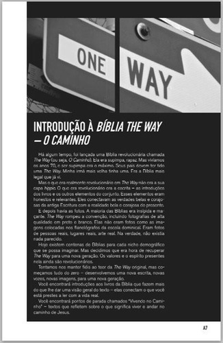 Bíblia The Way - O Caminho Capa Luxo Preta