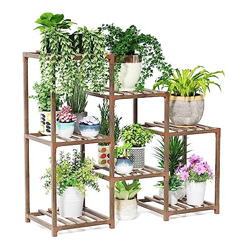 Soporte De Plantas De 3 Niveles Interior/exterior, 7 Ma...