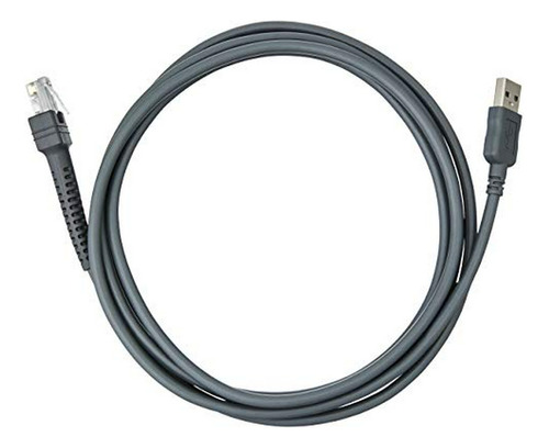 Zebra - Cable Para La Serie Ls2208 Escáner De Mano - Gris - 