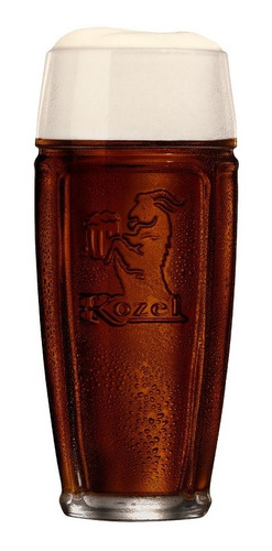 5 Pack De Cervezas Checas Kozel Dark 500 Ml + Vaso