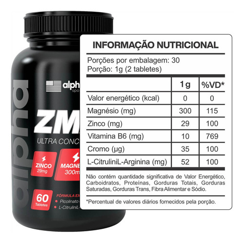 Kit Whey Protein Hipercalórico Red Bolic + Zma Alpha Labs Aumento De Peso Sabor Chocolate