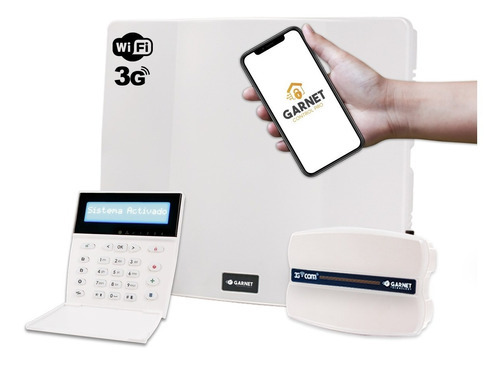 Alarma Domiciliaria Comunicador 3g Wifi Sms Garnet