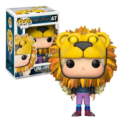 Funko Pop Luna Lovegood Cabeza De Leon #47 Harry Potter Figu
