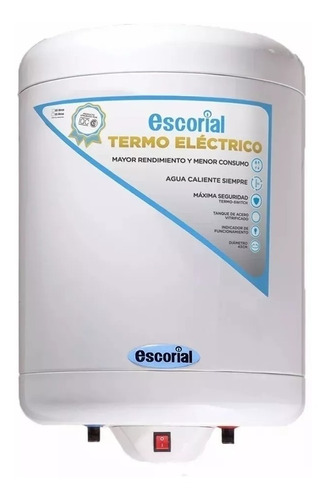 Termotanque Electrico Escorial 55 Lts - Conexion Inferior