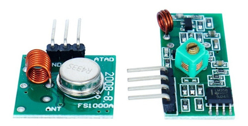 Modulo Rf Transmisor Receptor Rx Tx 433 Mhz Desarrollo Calid