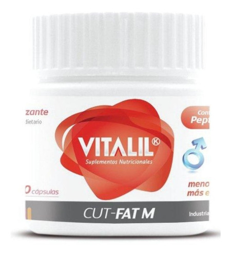 4 Cut-fat M Masc Vitalil Peptona Linfar Quemador De Grasa