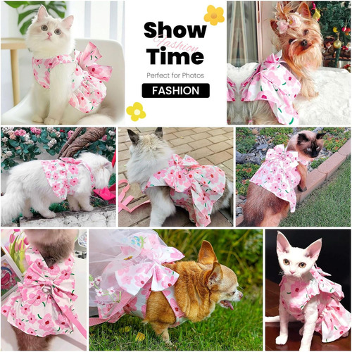 S Lindo Vestido For Perros Pequeños, Ropa For Niñas Y Cachor