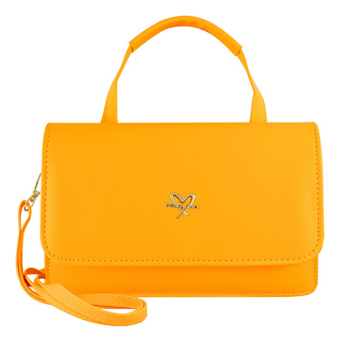 Bolso Para Dama Mini Mano Crossbody Moda Juvenil Casual Mb Color Amarillo- Yw- Gb-003