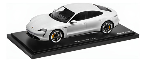Auto A Escala Porsche Taycan Turbo S Escala 1:18 Blanco