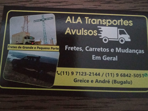 Imagem 1 de 2 de Fretes, Carretos E Mudanças De Pequeno E Grande Porte