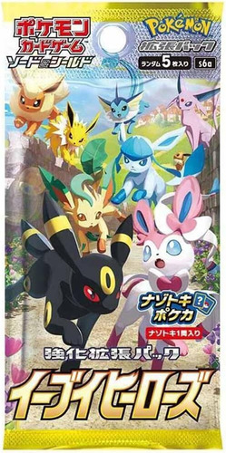 (1 Pack) Pokemon Juego De Cartas Japonés Eevee Heroes S6a...