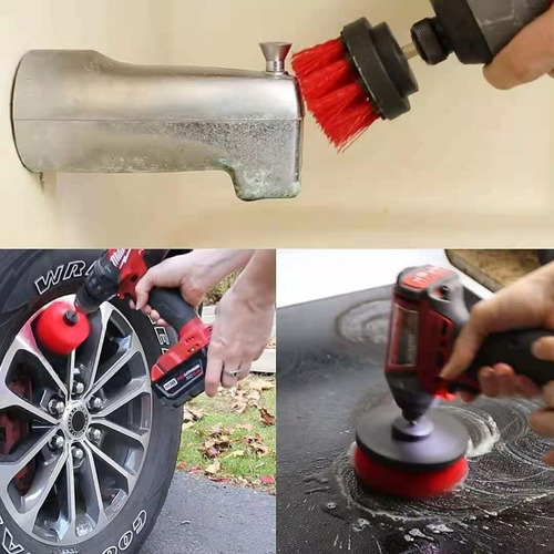 Limpieza Carro Hogar Set Cepillos For Taladro 18 Piezas