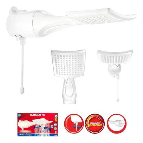 Chuveiro Loren Shower Ultra Eletrônico Lorenzetti 7500w Branco 7....