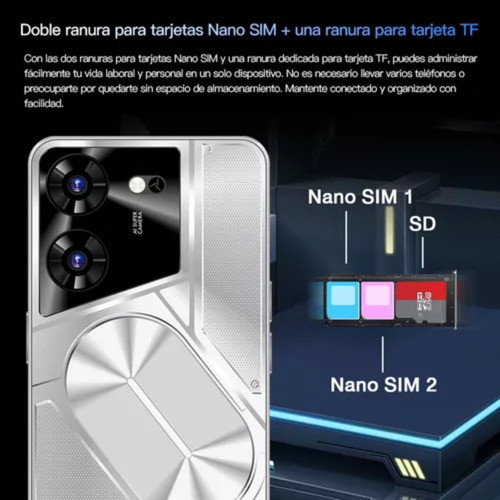 Teléfonos Inteligentes Android Baratos Pova 5pro Azul 7.3 En.