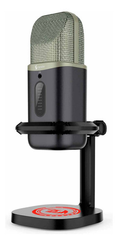 Microfone Condensador Redragon Echo Wave Gm305 18khz Rgb Cor Preto