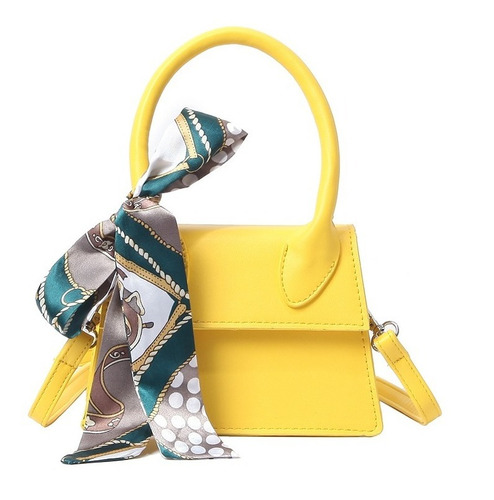 Bolso Mujer Marfil Original Trapeze Amarillo 